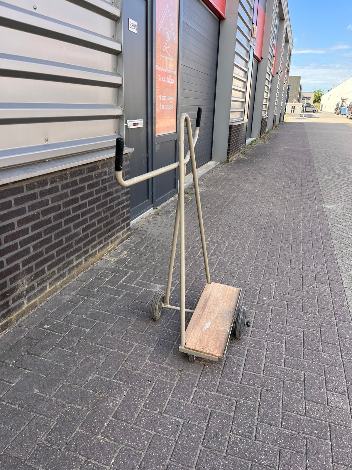 Platen kar, 100 liter of meer, Ophalen, Gebruikt, Transportkar