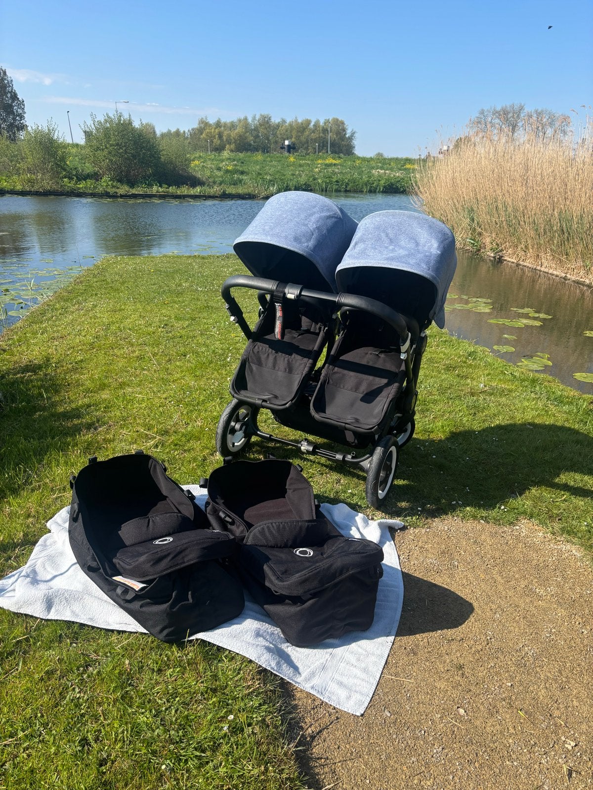 Bugaboo Donkey 2 - Complete tweeling/duowagen, Ophalen, Gebruikt, Combiwagen, Duowagen
