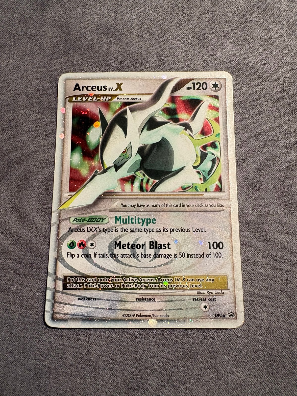 Pokémon Kaart Arceus LV.X DP56 Foil EXE- Zo goed als nieuw, Ophalen of Verzenden, Zo goed als nieuw, Losse kaart, Foil