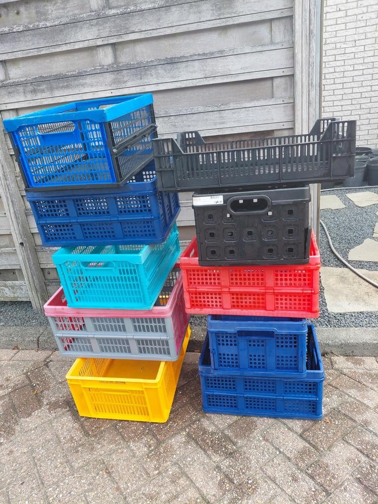 Diversen vouwkraten, Ophalen, 40 tot 60 cm, 50 tot 75 cm, Minder dan 35 cm