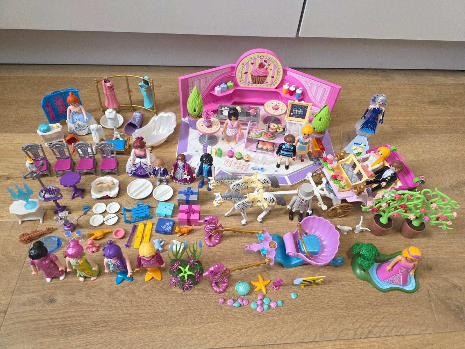 Playmobil 9080 taartenwinkel, 9427 huwelijkskoets en meer, Ophalen of Verzenden, Gebruikt