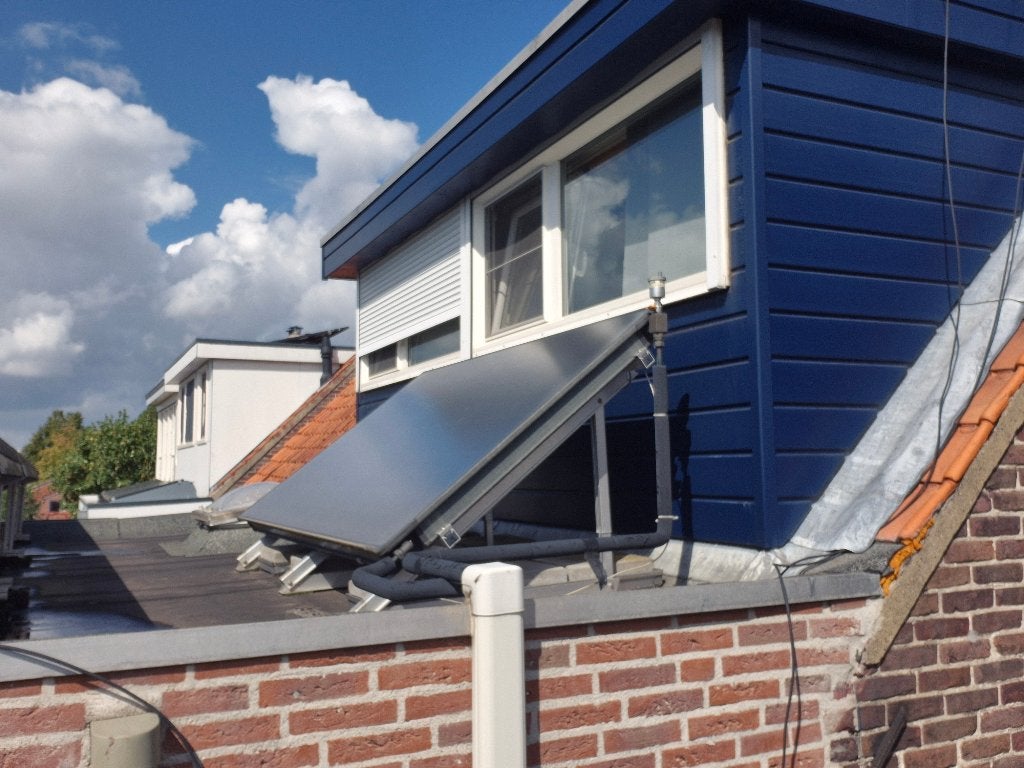 Zonneboiler en collector nefit bj 2013, Doe-het-zelf en Verbouw, Geisers en Boilers, Ophalen, Gebruikt, 100 liter of meer, Boiler