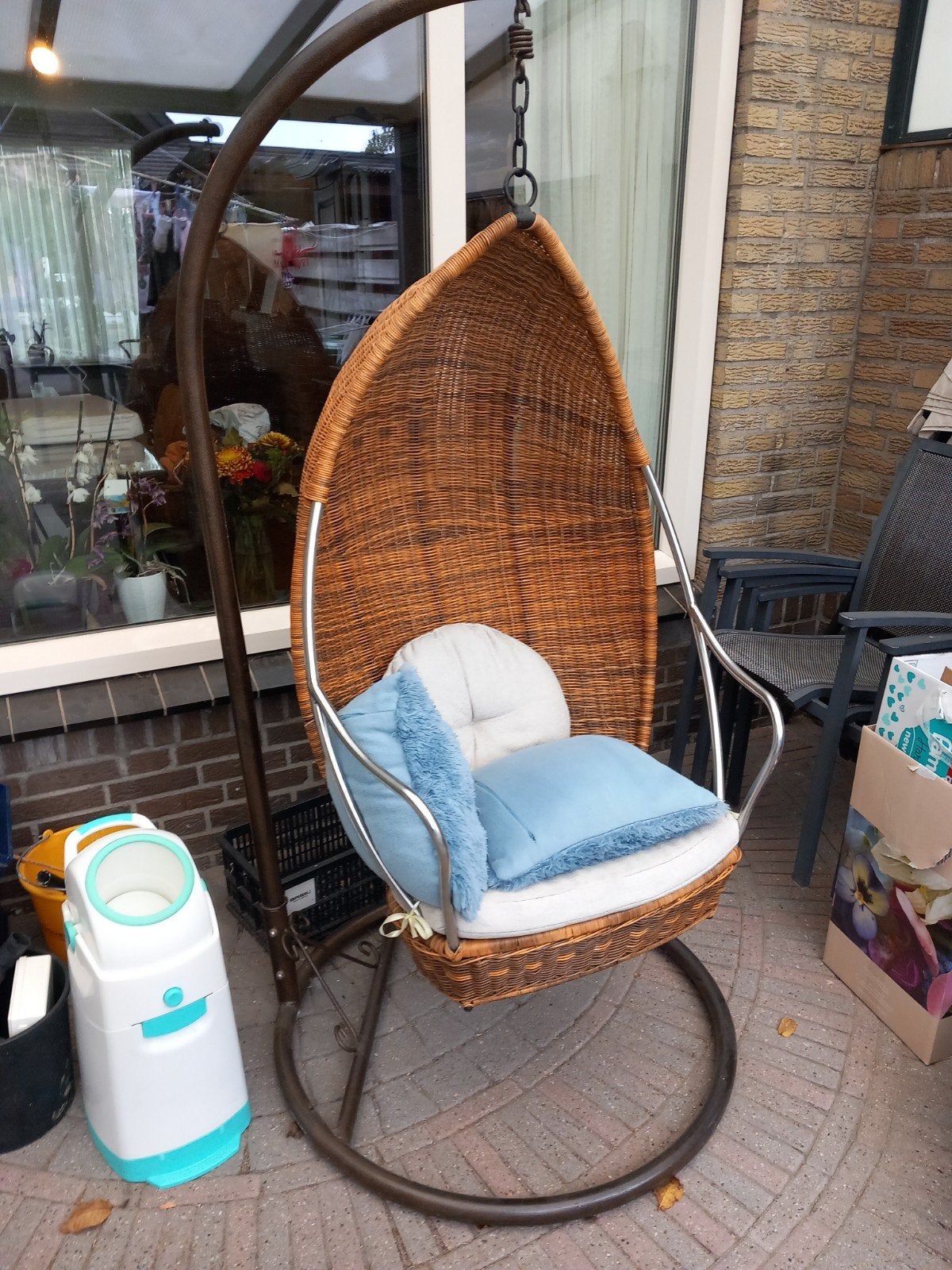 hangstoel met standaard, Ophalen, Gebruikt, Metaal