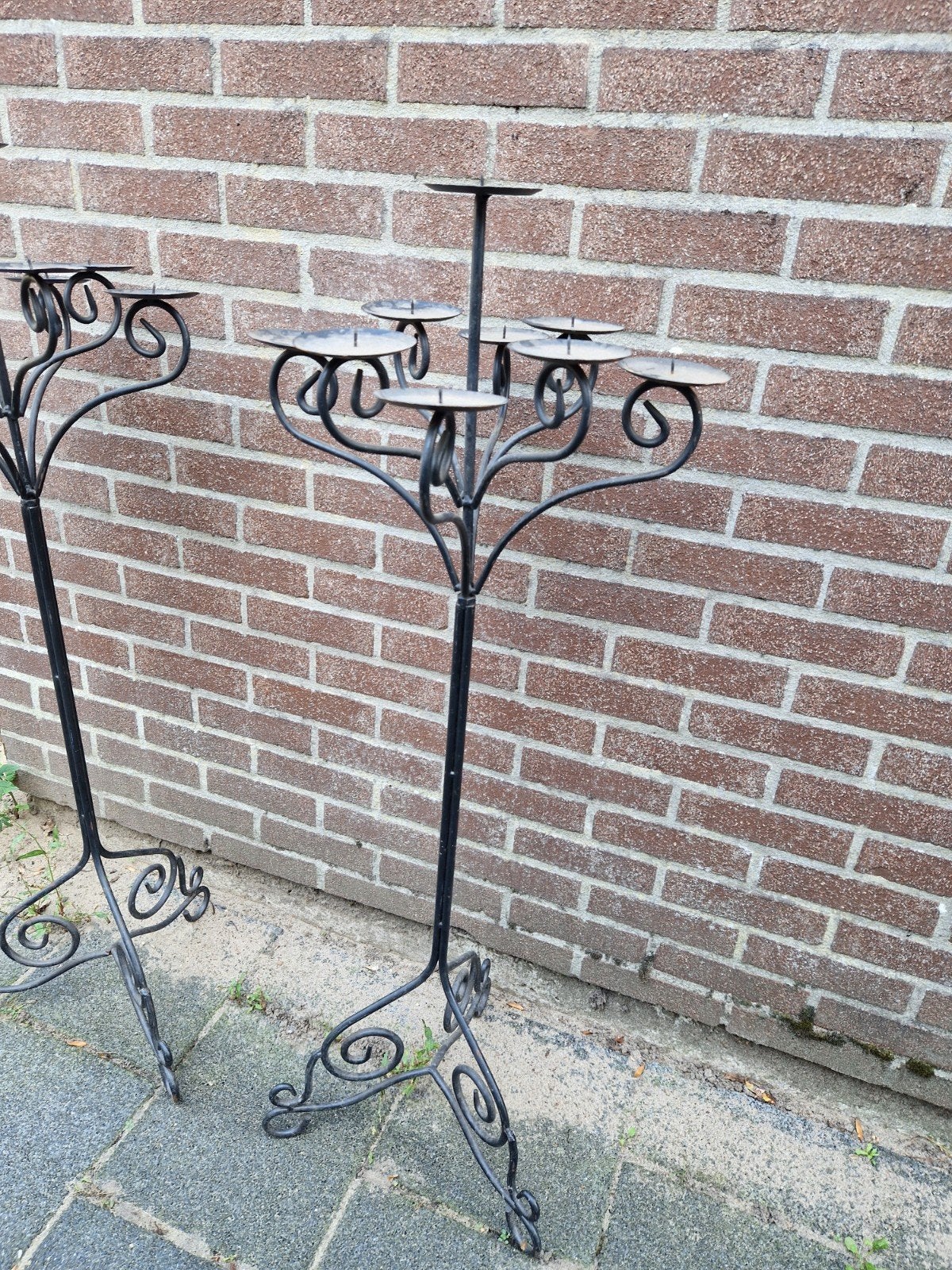 2 Hele grote kandelaars, Diversen, Ophalen, Zo goed als nieuw