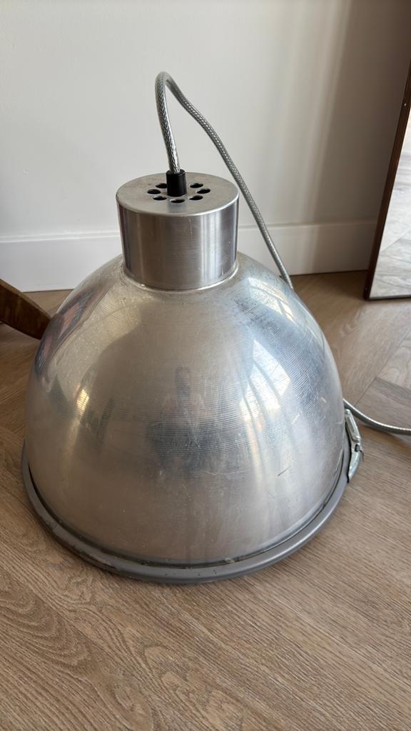 BTC England aluminium hanglamp, Overige materialen, Gebruikt, Vintage, Ophalen of Verzenden