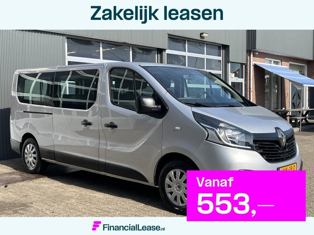 Renault Trafic Passenger 9-Persoons 1.6 dCi Euro 6 Airco Cru, Voorwielaandrijving, Stof, Gebruikt, 2000 kg