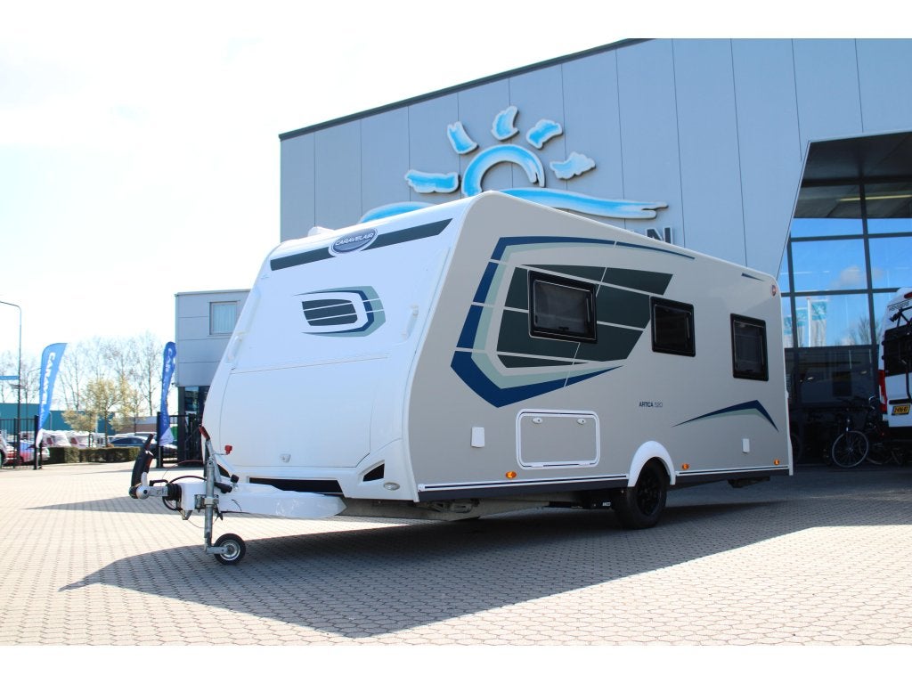 Caravelair Artica 520 Mover + Cassetteluifel, Caravans en Kamperen, Rondzit, Bedrijf, Schokbreker, Overige typen