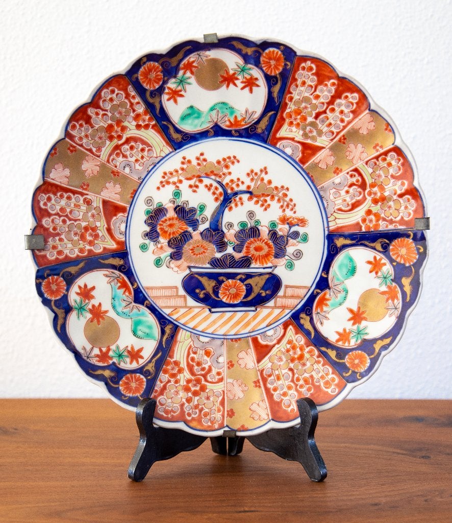 Prachtig Antiek Japans porseleinen 19e-eeuws Imari wandbord, Antiek en Kunst, Ophalen of Verzenden