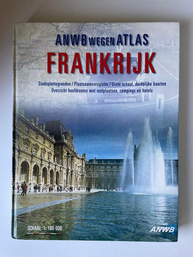 ANWB Wegenatlas Frankrijk - Zo goed als nieuw, Boeken, Atlassen en Landkaarten, Overige atlassen, Ophalen of Verzenden, Zo goed als nieuw