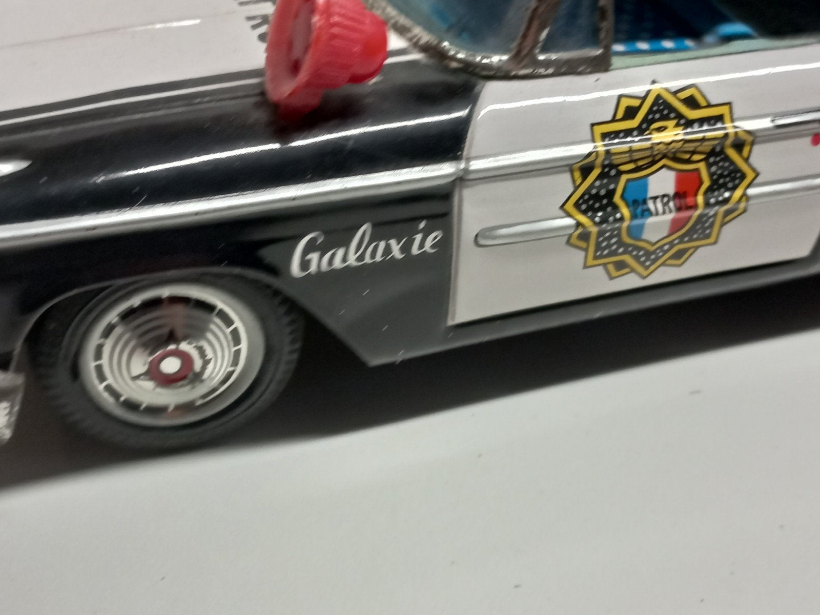 Vintage Blikken Politieauto Ford Galaxie Highway Patrol, Ophalen of Verzenden