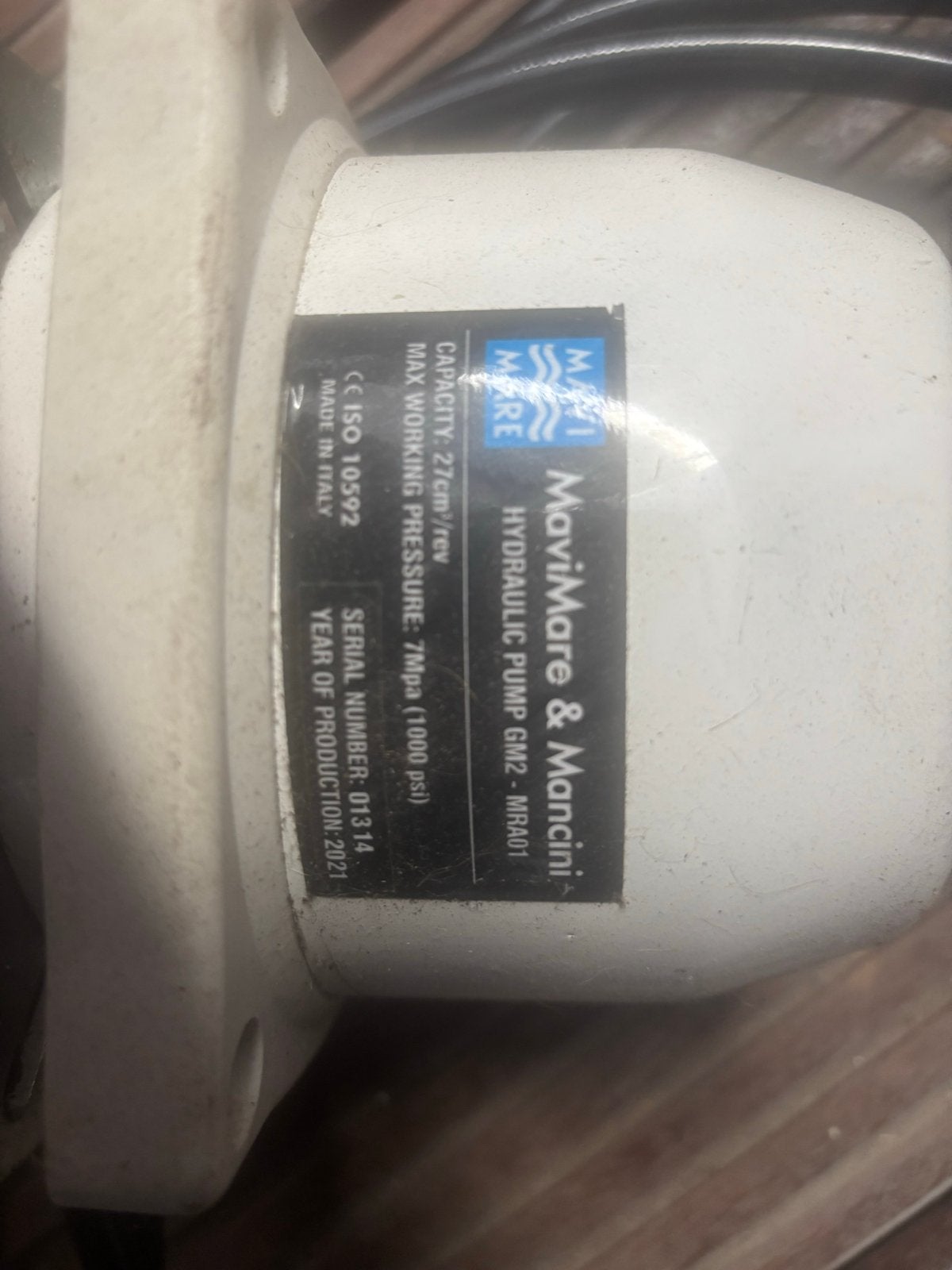 MaviMare & Mancini Hydraulische Bootbesturing GM2-MRA01, Watersport en Boten, Accessoires en Onderhoud, Ophalen of Verzenden, Zo goed als nieuw