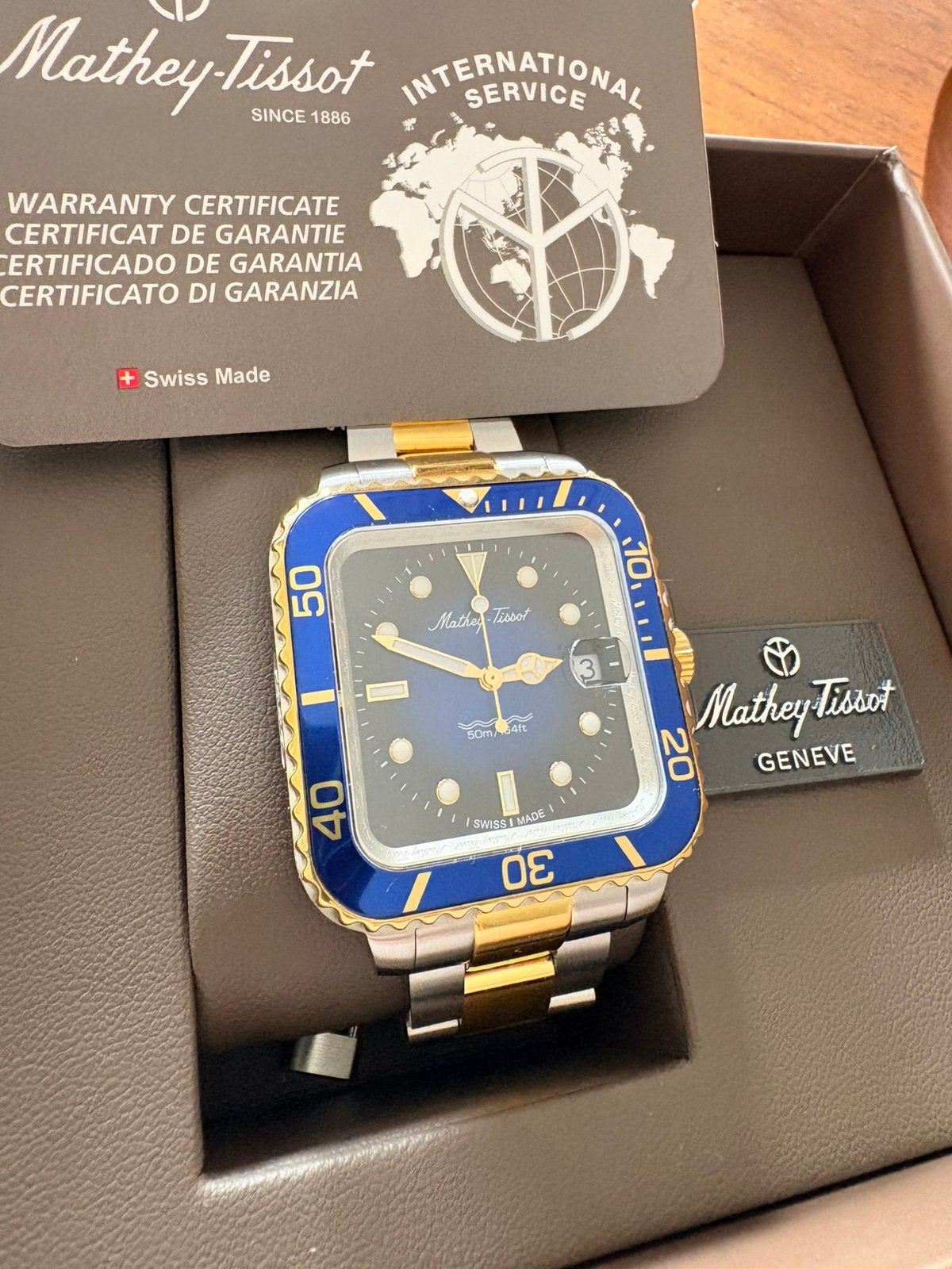 Mathy tissot  vintage square horloge, Sieraden, Tassen en Uiterlijk, Ophalen of Verzenden, Zo goed als nieuw, Staal, Overige merken