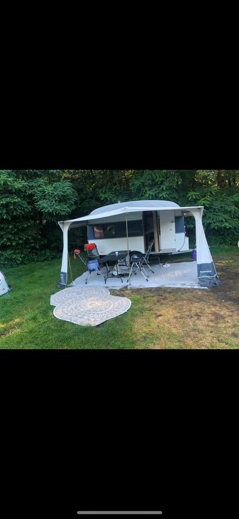 Compacte en gezellige retro  gepimpt caravan met voortent, Caravans en Kamperen, Overige merken, Rondzit, Omvormbare zithoek, Particulier