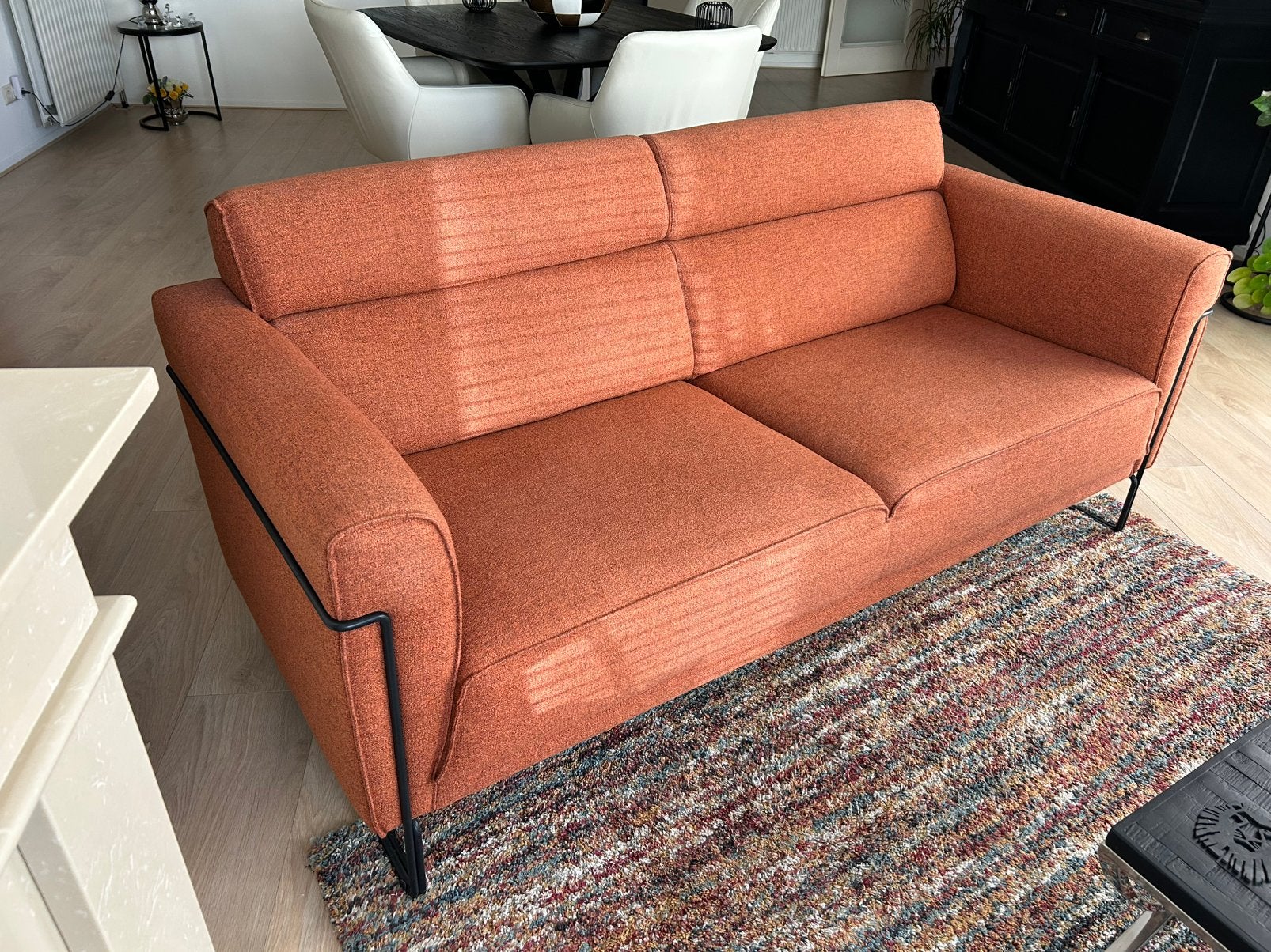 Te koop een twee/half zit bank., Huis en Inrichting, Ophalen, Zo goed als nieuw, 75 tot 100 cm, Stof