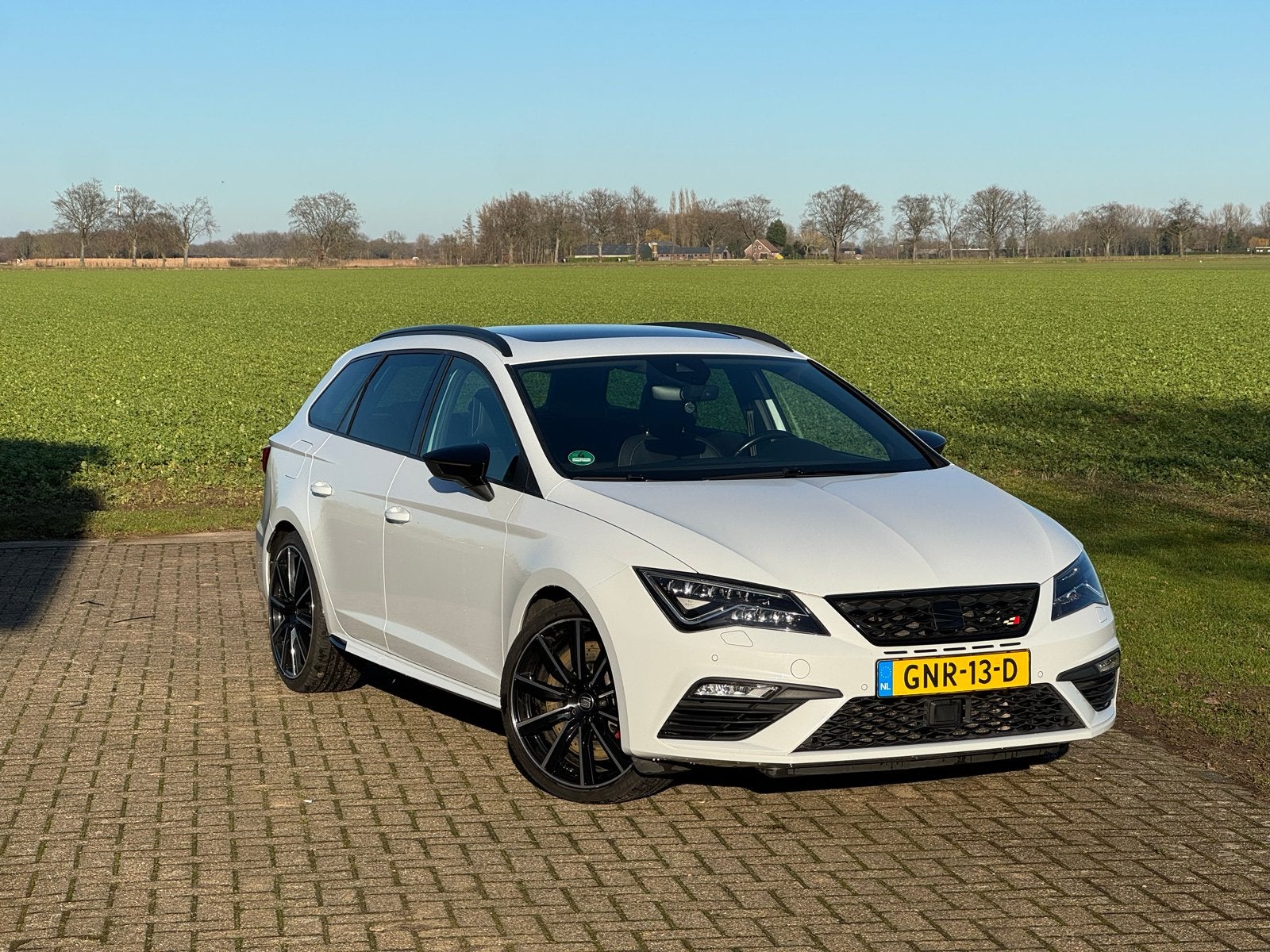 Seat Leon 2.0 TSI 300PK Dsg-6 4DRIVE 2017 Wit, Auto's, Seat, Particulier, Leon, 4x4, ABS, Achteruitrijcamera, Adaptive Cruise Control