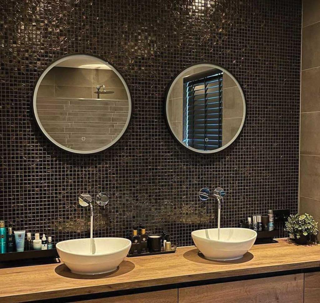Mozaiek glas  amsterdam black gold 20x20mm voorraad, Nieuw, 20 tot 40 cm, 10 m² of meer, Wandtegels