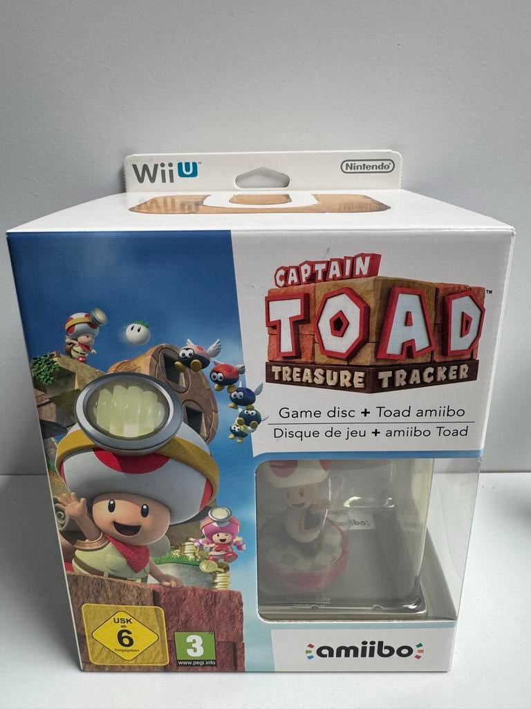 Captain Toad Treasure Tracker Wii U + Amiibo, Spelcomputers en Games, Games | Nintendo Wii U, Puzzel en Educatief, 1 speler, Nieuw