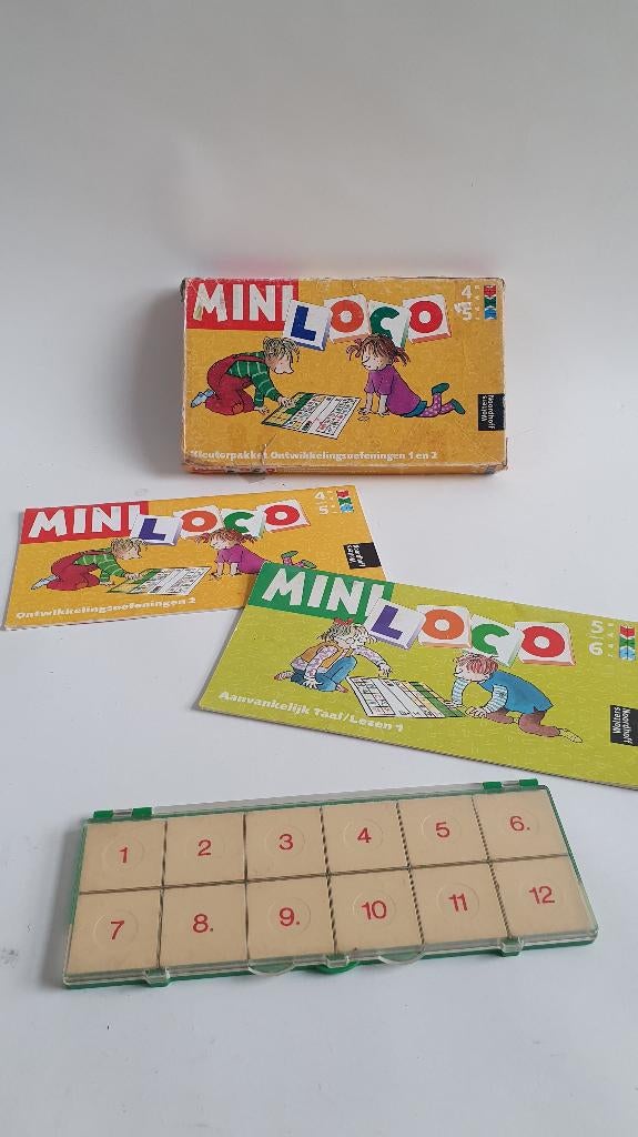 Mini Loco Kleuterpakket Ontwikkeling 1 en 2, compleet. 7B15, Tweedehands verkoop, Tweedehands verkoop, Gebruikt, Ophalen of Verzenden