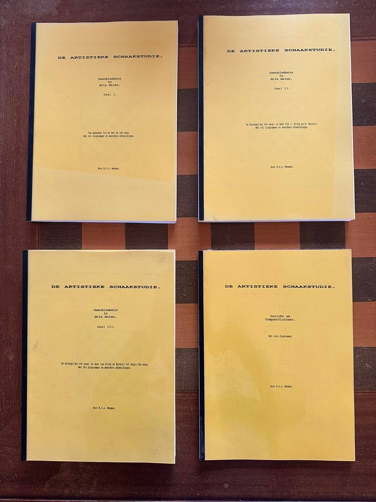 Henk Mesman - De artistieke schaakstudie 4 delen. Schaakboek, Boeken, Ophalen of Verzenden, Zo goed als nieuw, Denksport