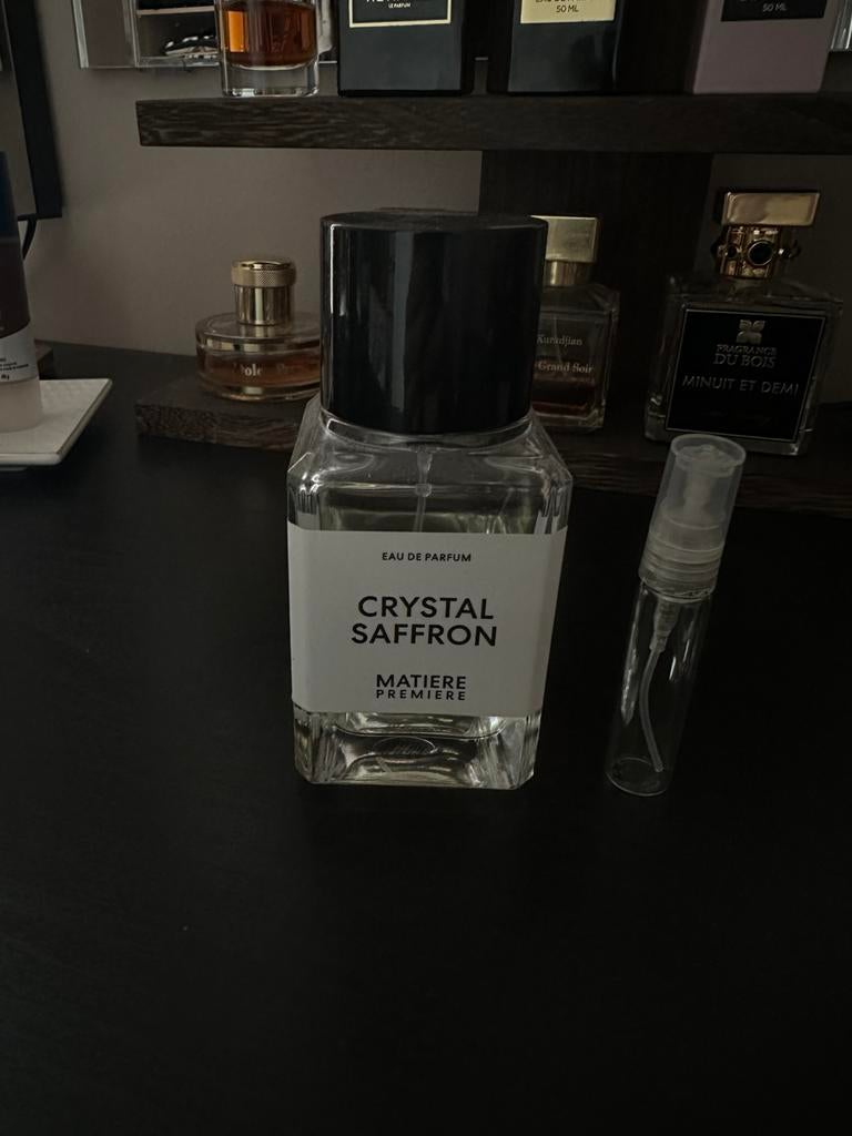 Matiere Premiere Crystal Saffron 5ml decant, Sieraden, Tassen en Uiterlijk, Uiterlijk | Parfum, Ophalen of Verzenden, Zo goed als nieuw