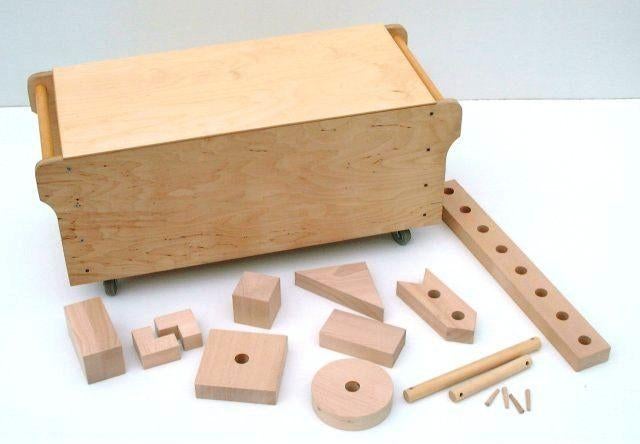 Grote Work-Play Box blokkenkist, Ophalen of Verzenden, Nieuw