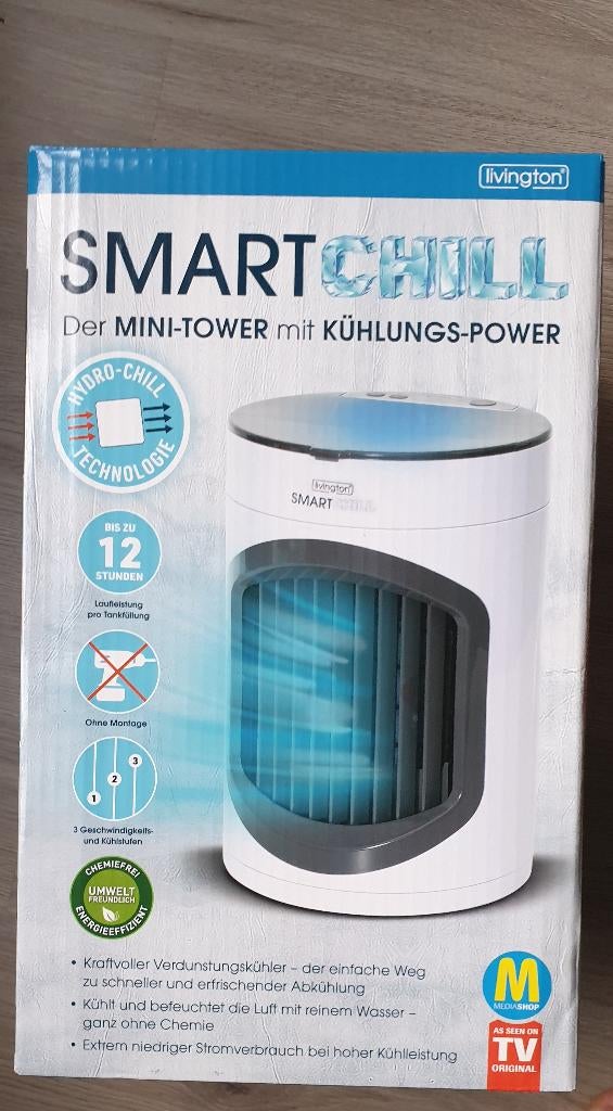 grotere Airco aircooler smart chill nieuw in doos livington, Witgoed en Apparatuur, Airco's, Ophalen, Minder dan 60 m³, Nieuw