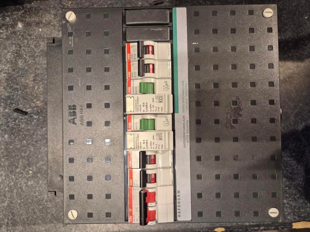 ABB Meterkast 4x 10 amp automaten - Caravan, Boot, Camper, Abb, Overige typen, Ophalen of Verzenden, Nvt