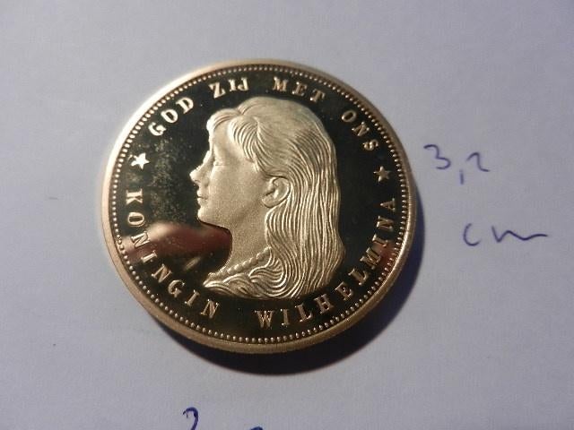 originele  Herslag  van het eerste gouden tientje  1892, Postzegels en Munten, Munten | Nederland, Ophalen of Verzenden, Koningin Wilhelmina