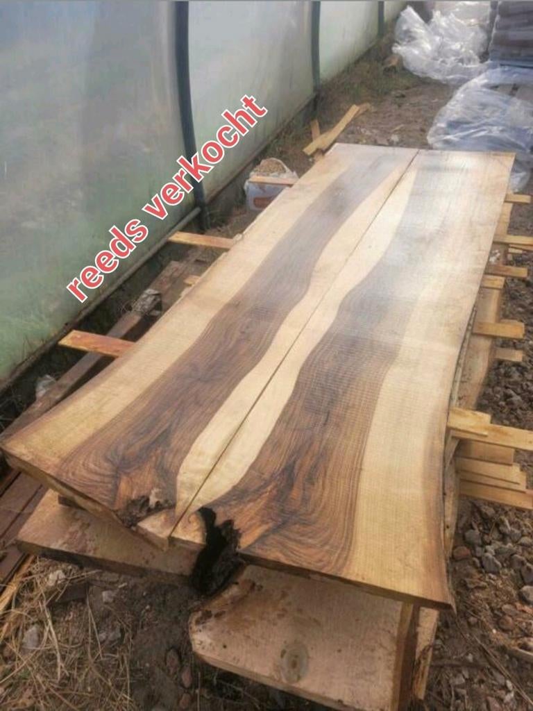 Schaaldeel boomstamtafel boomplank sidetable wandplank, Ophalen of Verzenden, Zo goed als nieuw
