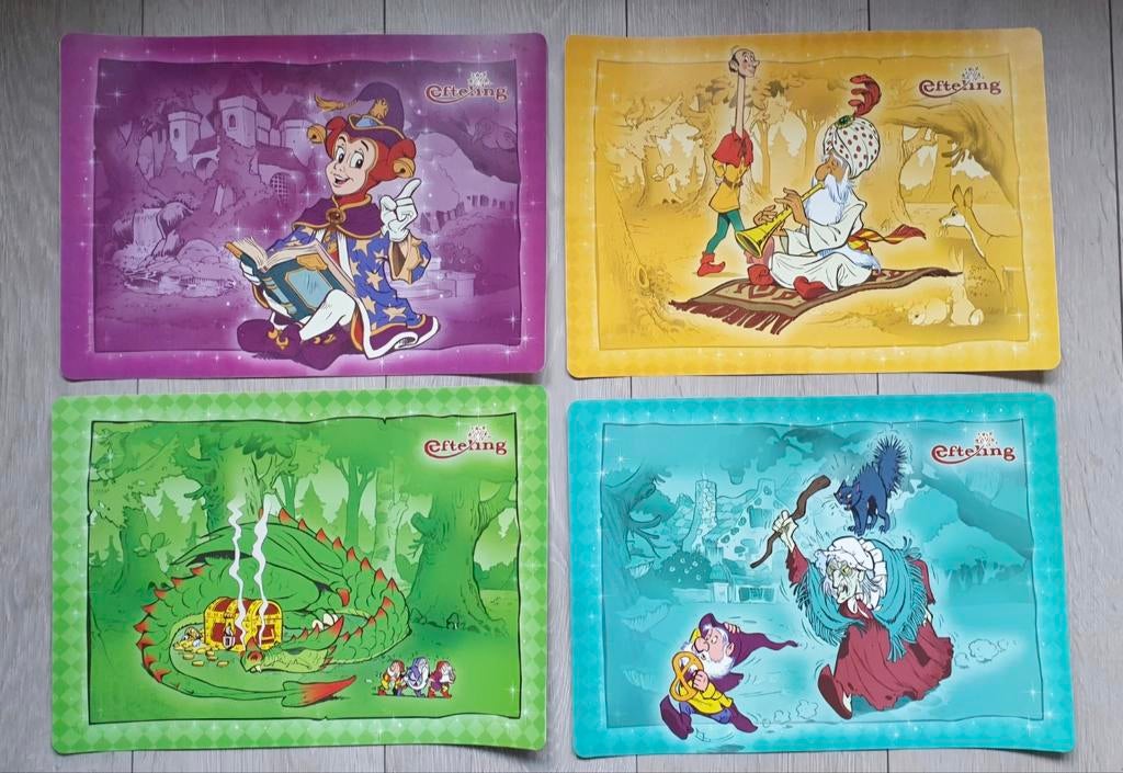 4 Efteling placemat, Ophalen of Verzenden, Gebruikt