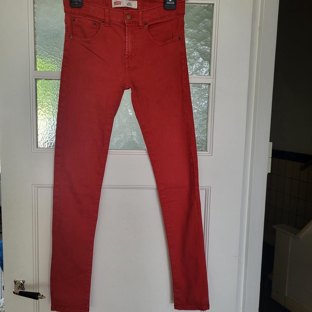 Rode Levi's 510 jeans maat 176, Overige kleuren, Nieuw, Ophalen of Verzenden, W27 (confectie 34) of kleiner
