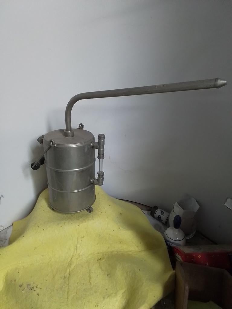9078) mooie antieke kroepketel  medisch, Ophalen of Verzenden