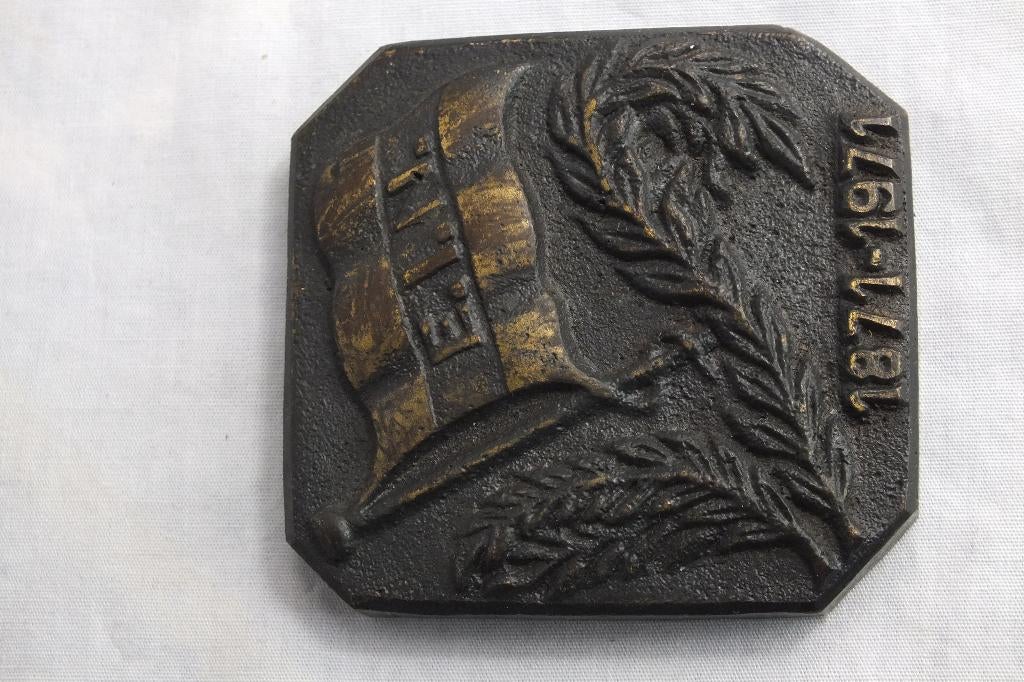 Bronzen plaquette., Antiek en Kunst, Antiek | Koper en Brons, Ophalen of Verzenden, Brons