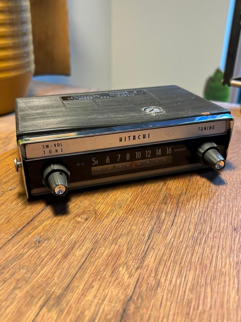 Vintage Hitachi Transistor autoradio, Ophalen of Verzenden, Gebruikt