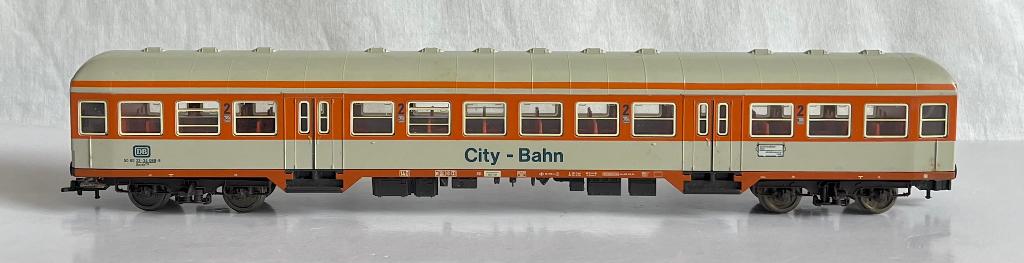 Fleischmann: City-Bahn rijtuig 2e klas van de DB, Gebruikt, Gelijkstroom, Fleischmann, Wagon