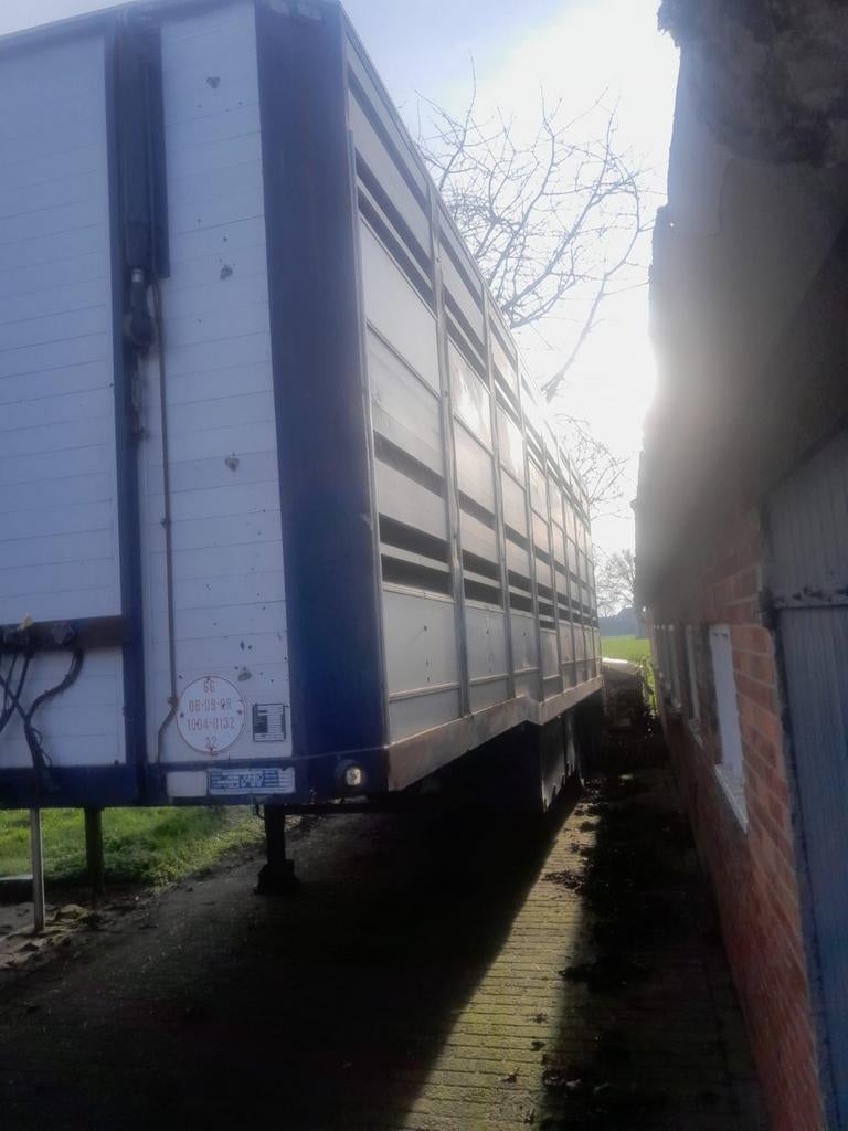 Vee Oplegger / Vee Trailer  veewagen - Landbouw Kenteken, Ophalen of Verzenden, Gebruikt