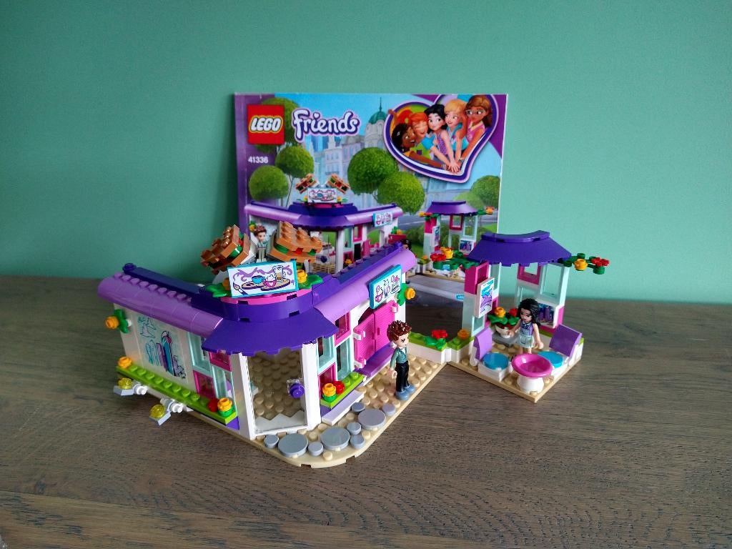 Lego Friends 41336 Emma's Kunstcafé kunstenaar café, Ophalen of Verzenden, Zo goed als nieuw, Complete set, Lego