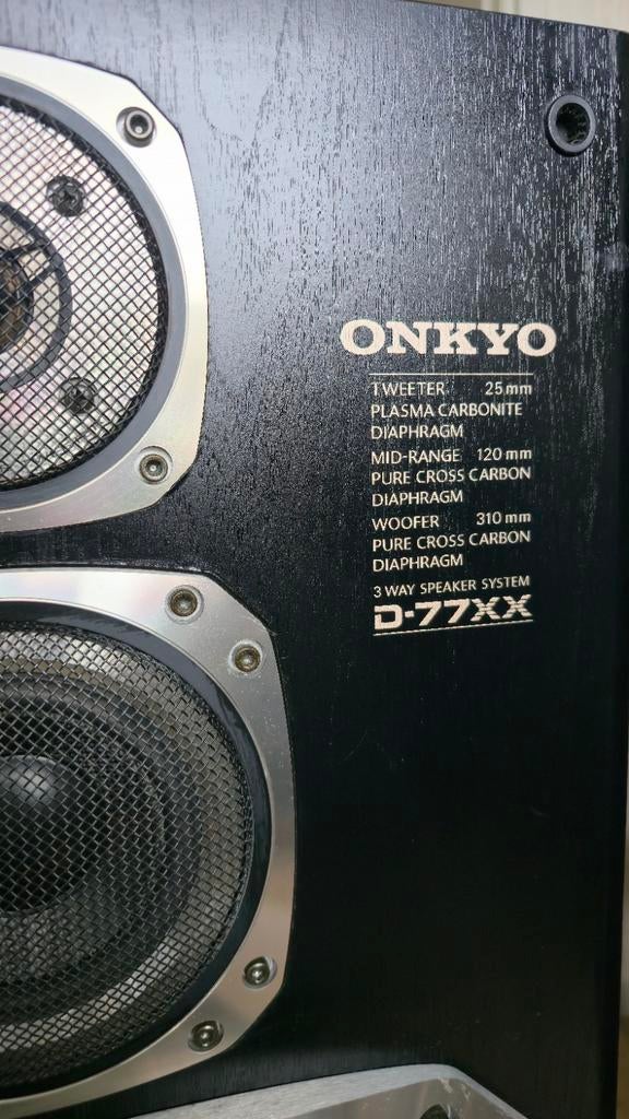 Onkyo D-77XX, Zo goed als nieuw, 120 watt of meer, Front, Rear of Stereo speakers, Ophalen
