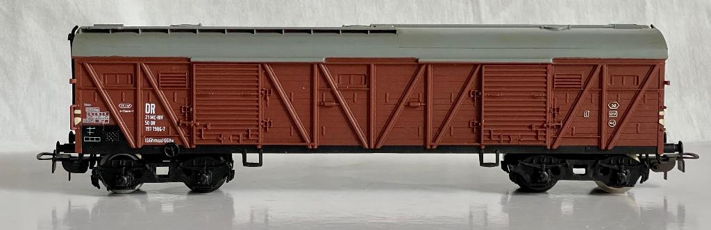 Piko H0: Bromberg  50 DR 197 1986-7 van de DR met Sluitlicht, Gebruikt, Gelijkstroom, Wagon, Piko