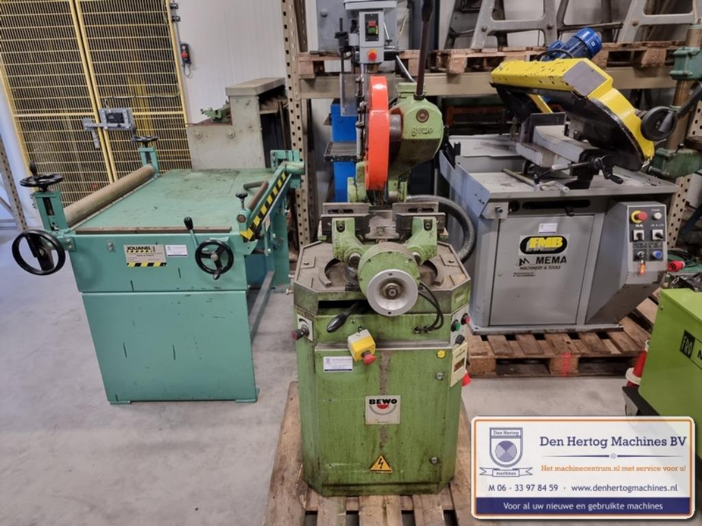 Halfautomatische cirkelzaag Bewo 315 koeling 100x100mm 400V, Doe-het-zelf en Verbouw, Gebruikt, Cirkelzaag, 70 mm of meer, Bewo