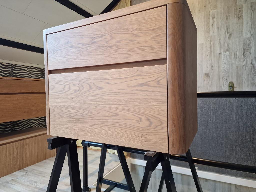 Foto 5 van Massief eiken houten badmeubel met ronde hoeken 80cm!