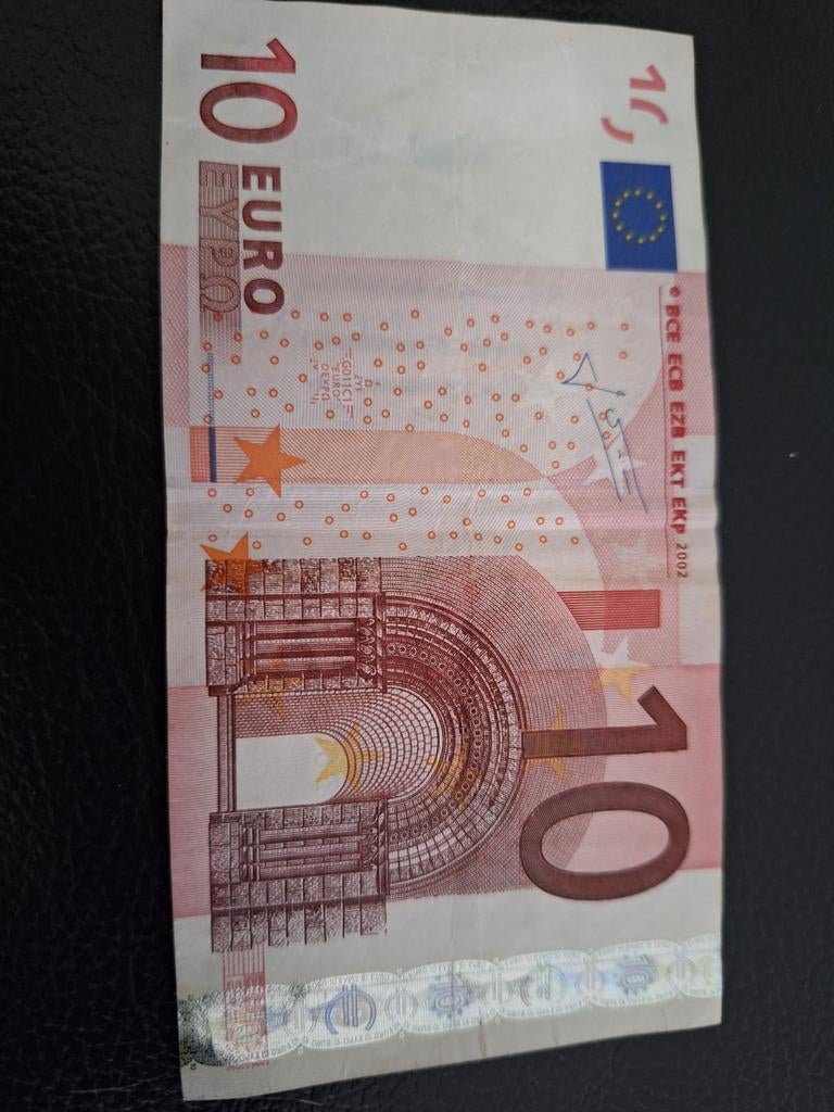 10 Euro Biljet, Postzegels en Munten, Bankbiljetten | Europa | Eurobiljetten, Ophalen of Verzenden, Overige landen, 10 euro, Los biljet