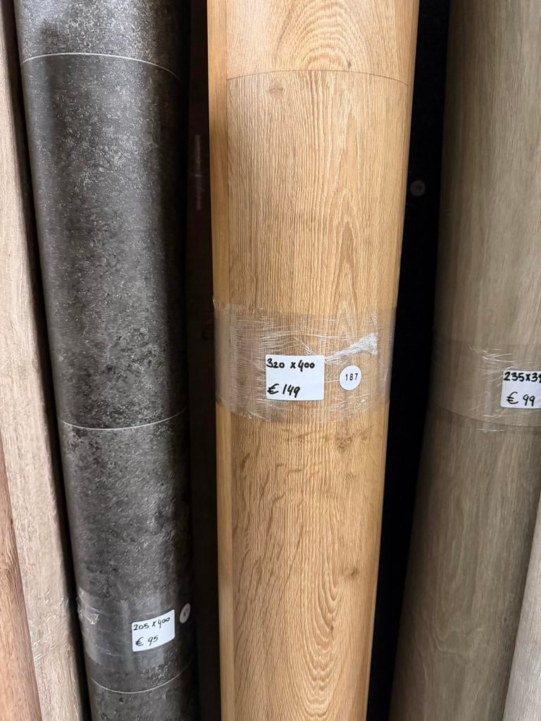 Eiken Vinyl Restpartij (Extra Harde Toplaag) | 3,20x4,00mtr, Ophalen, Nieuw, Minder dan 10 m², Nvt