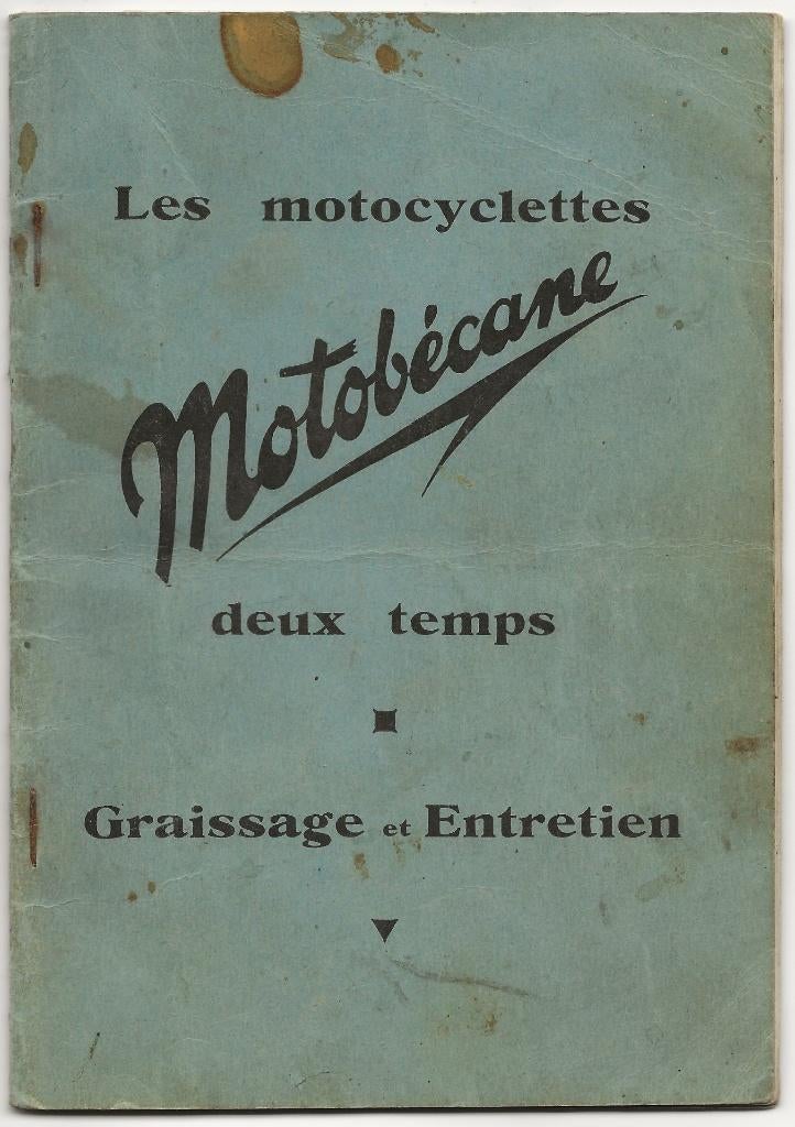 Motobecane deux temps B1 B2 E F5 notice handleiding (mo01z), Motoren, Handleidingen en Instructieboekjes, Ophalen of Verzenden