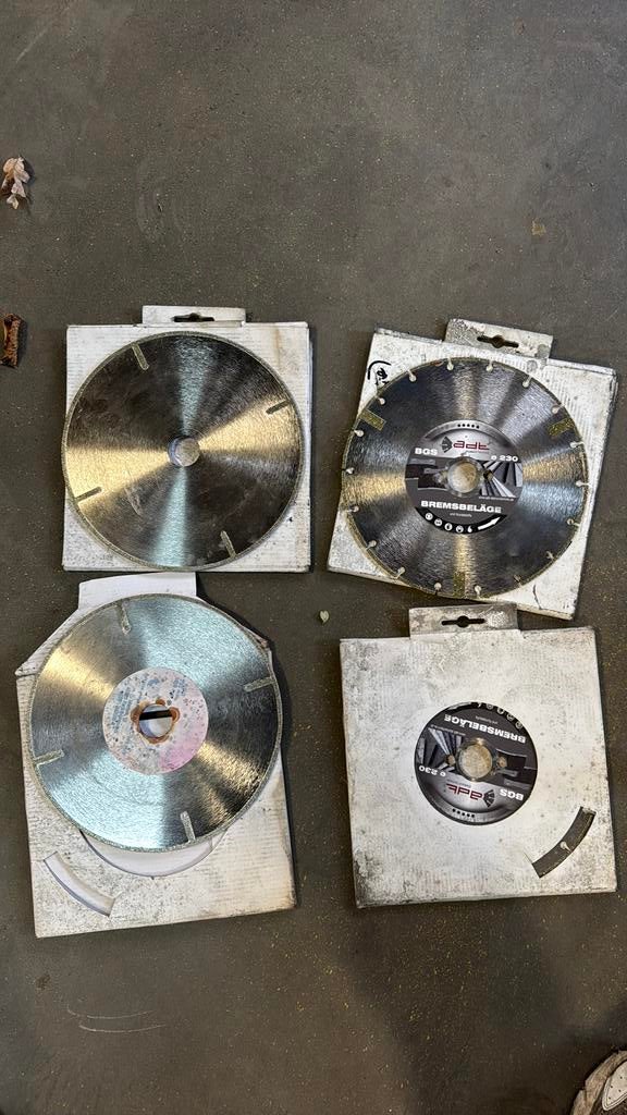 Diamant schijven 230mm asgat 30mm, Ophalen, Adt, Adt, Adt