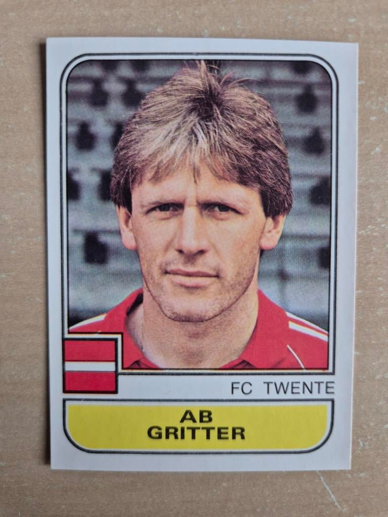 Panini Voetbal 82 Ab Gritter FC Twente, Verzamelen, Ophalen of Verzenden, Zo goed als nieuw, F.C. Twente, Poster, Plaatje of Sticker