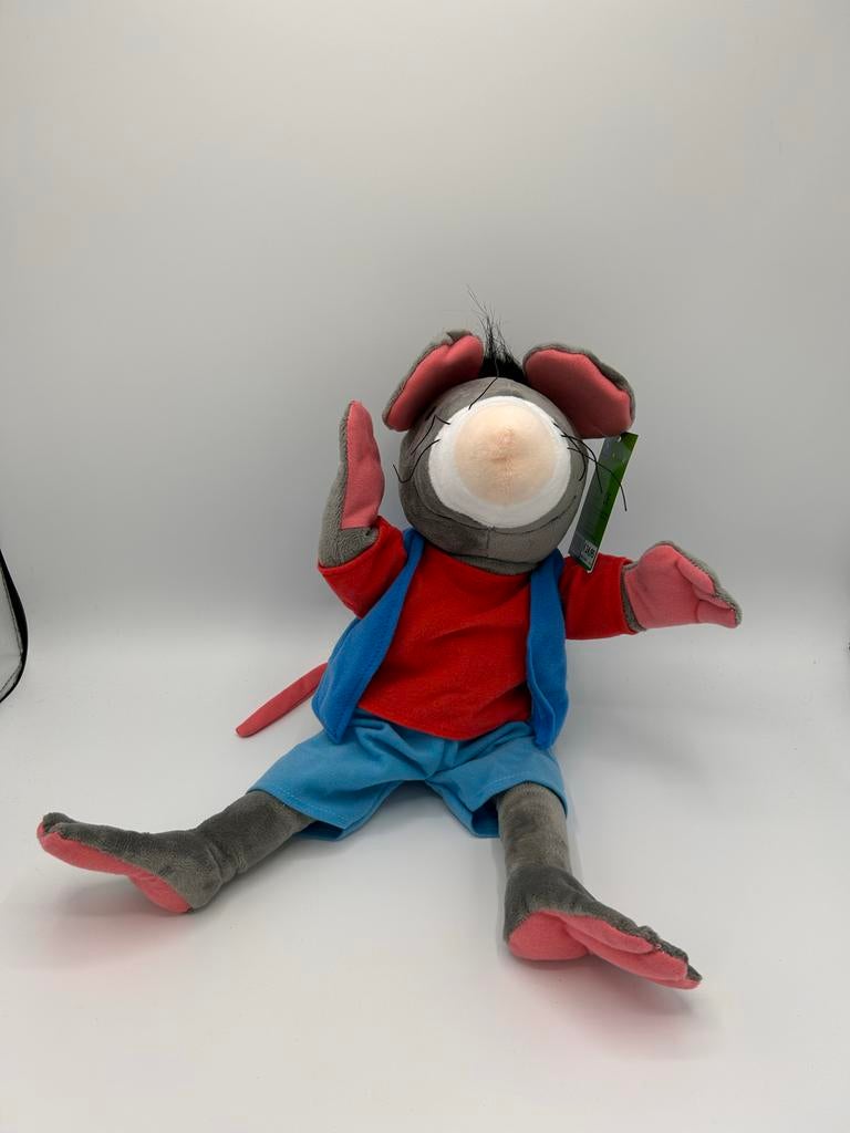 Max Velthuijs Rat Muis Handpop Knuffel, Ophalen of Verzenden, Zo goed als nieuw, Overige typen