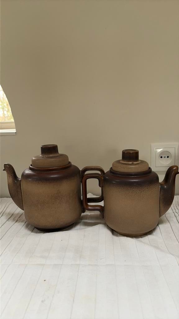 Theepot en koffiepot Blaricum Driehoek Huizen Cor van Tricht, Ophalen of Verzenden