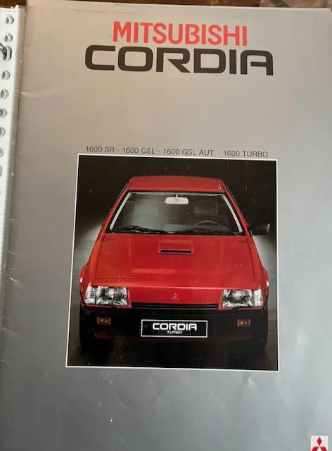 MITSUBISHI Cordia Brochure, Ophalen of Verzenden, Zo goed als nieuw, Mitsubishi