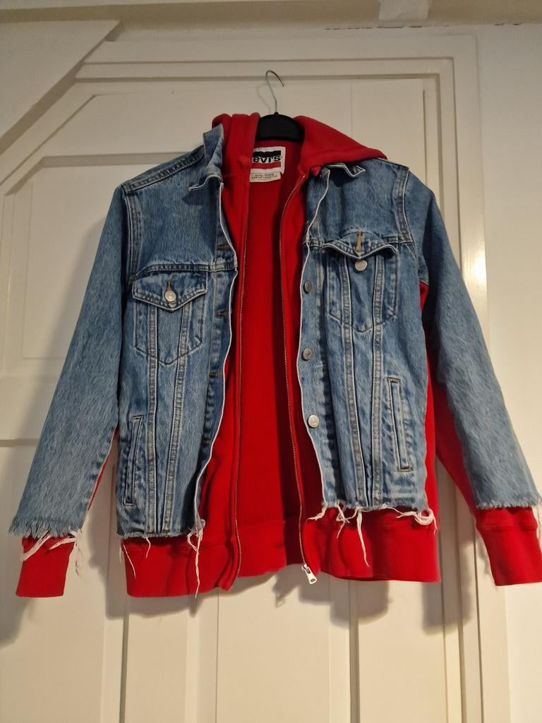 Levi's spijkerjas, Blauw, Ophalen of Verzenden, Zo goed als nieuw, Maat 34 (XS) of kleiner